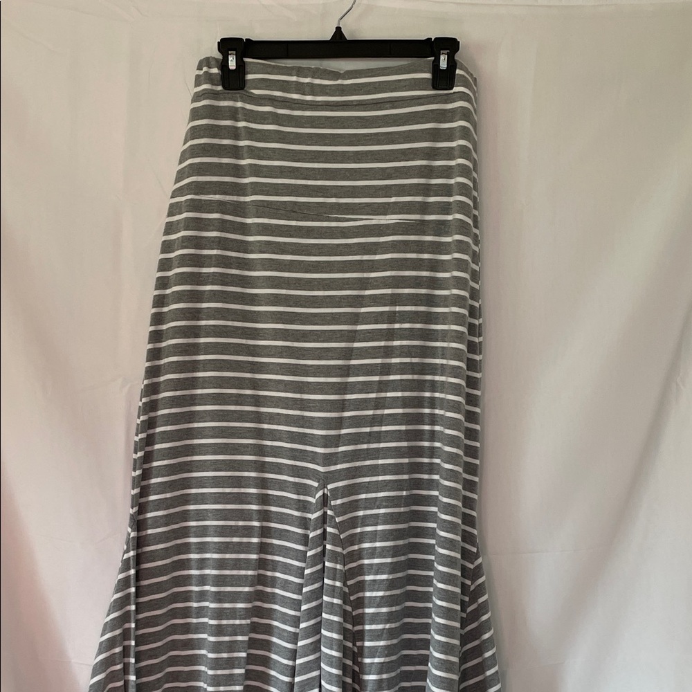Gray Striped Women's Skirt